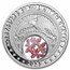 2022 1 oz Silver Treasures of the U.S. New York Garnet (Box/COA)