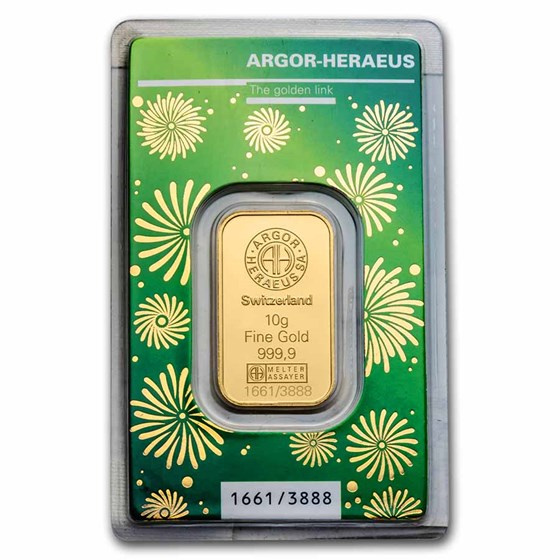 2022 10 gram Gold Bar - Argor-Heraeus Year of the Tiger (Assay)