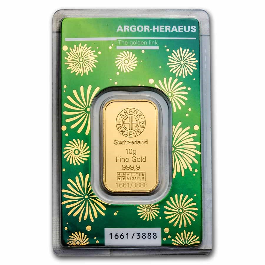 2022 10 gram Gold Bar - Argor-Heraeus Year of the Tiger (Assay)