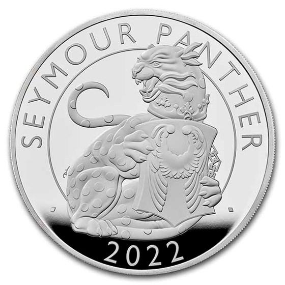 2022 10 oz Silver Royal Tudor Beasts Panther Prf (Box/COA) 2022 10 oz Silver Royal Tudor Beasts Panther Prf (Box/COA)