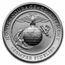 (2022) 2.5 oz Silver U.S. Marine Corps Medal (w/Box & COA)