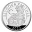 2022 2 kilo Silver Royal Tudor Beasts Panther Prf (Box/COA)