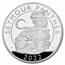 2022 2 kilo Silver Royal Tudor Beasts Panther Prf (Box/COA)