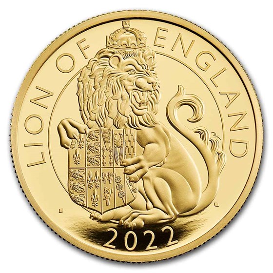2022 2 oz Gold Royal Tudor Beasts Lion of England Prf (Box/COA) 2022 2 oz Gold Royal Tudor Beasts Lion of England Prf (Box/COA)