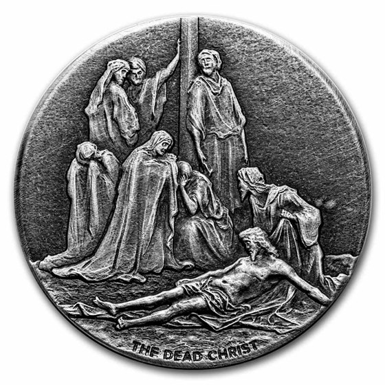 2022 2 oz Silver Coin - Biblical Series (The Dead Christ)
