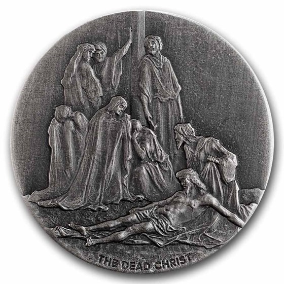 2022 2 oz Silver Coin - The Dead Christ (Coin Only)