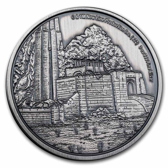 2022 3 oz Silver Coin $10 The Lord of the Rings: Helm's Deep 2022 3 oz Silver Coin $10 The Lord of the Rings: Helm's Deep