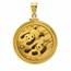 2022 30 gram Gold Panda Pendant (Diamond-Cut Screw Top Bezel)