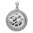 2022 30 gram Silver Panda Pendant (Rope-ScrewTop Bezel)