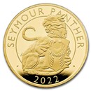 2022 5 oz Gold Royal Tudor Beasts Seymour Panther Prf (Box/COA)