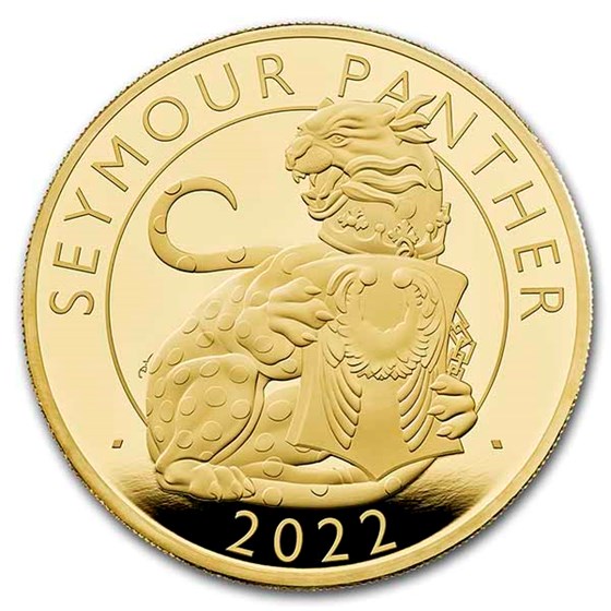 2022 5 oz Gold Royal Tudor Beasts Seymour Panther Prf (Box/COA) 2022 5 oz Gold Royal Tudor Beasts Seymour Panther Prf (Box/COA)