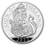 2022 5 oz Silver Royal Tudor Beasts Lion of England Prf (Box/COA)