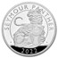 2022 5 oz Silver Royal Tudor Beasts Seymour Panther Prf (Box/COA)