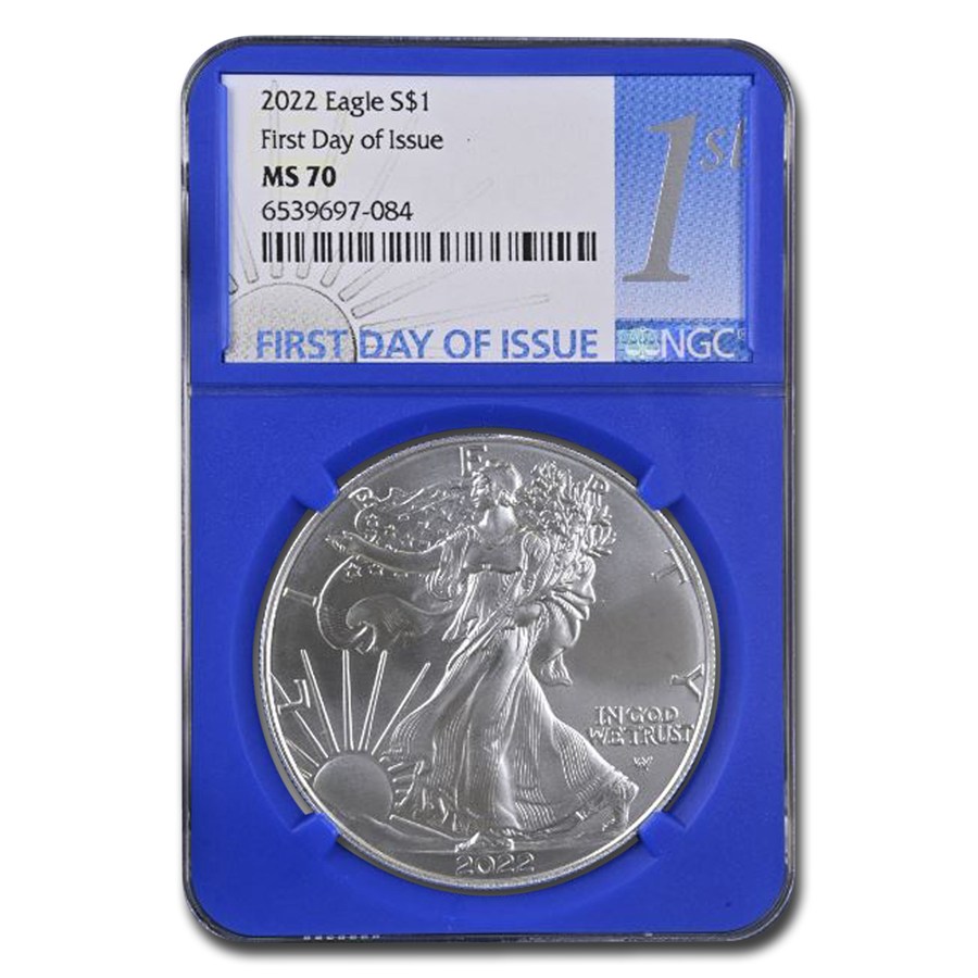 2022 American Silver Eagle MS-70 NGC (Bl Core First Day of Issue)