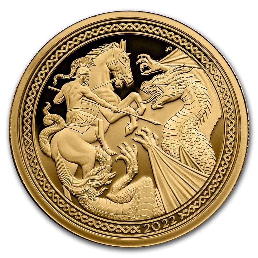 Buy 2022 Ascension Island 1 oz Gold Saint George and the Dragon
