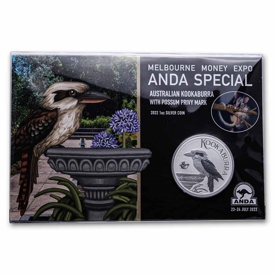 2022 AUS 1 oz Silver Kookaburra BU (w/ Possum Privy)