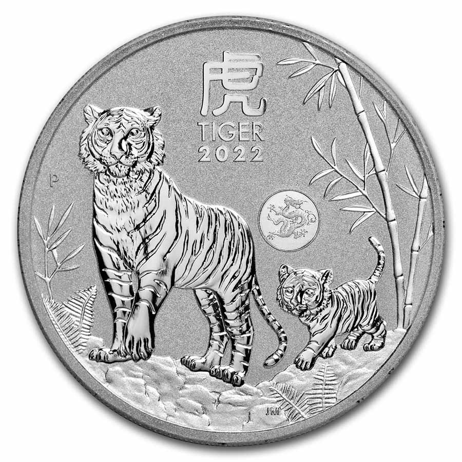 Buy 2022 AUS 1 oz Silver Lunar Tiger BU (Series III, Dragon Privy