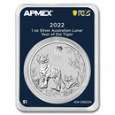 2022 AUS 1 oz Silver Lunar Tiger BU SIII (MD® Premier+PCGS) 2022 AUS 1 oz Silver Lunar Tiger BU SIII (MD® Premier+PCGS)