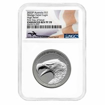 Buy 2022 2 oz Silver Wedge-Tailed Eagle Rev PF-70 | APMEX