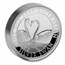 2022 AUS 5 oz Silver Swan Proof COA #2 (High Relief, w/Box & COA)