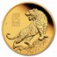 2022 Australia 1/10 oz Gold Lunar Tiger Proof (w/Box & COA)