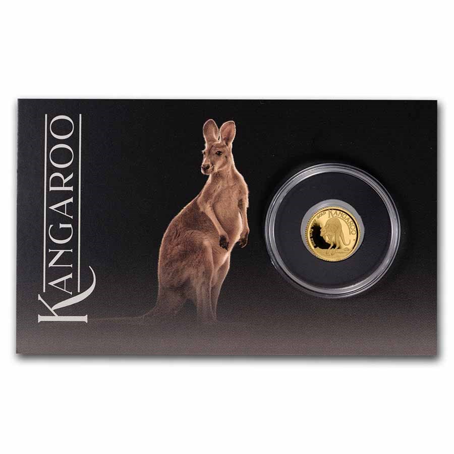 2022 Australia 1/2 Gram Gold Kangaroo Mini Roo BU (Assay Card)