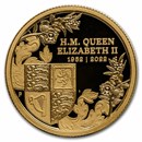 2022 Australia 1/4 oz Gold The Queen's Platinum Jubilee
