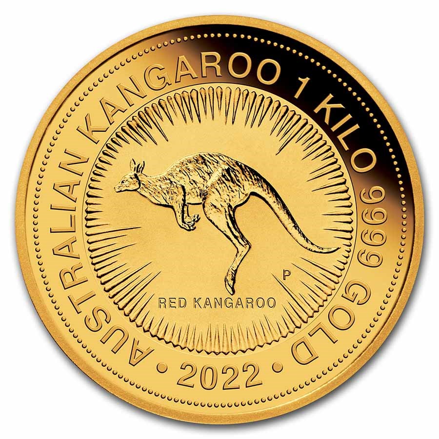 2022 Australia 1 kilo Gold Kangaroo BU