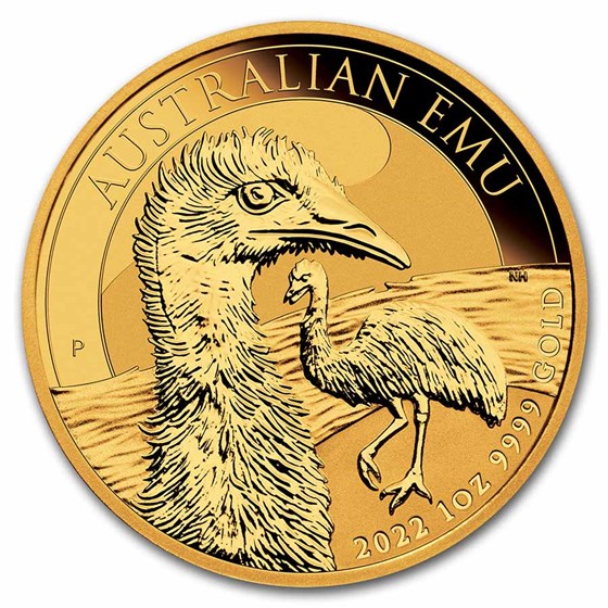 2022 Australia 1 oz Gold Emu BU