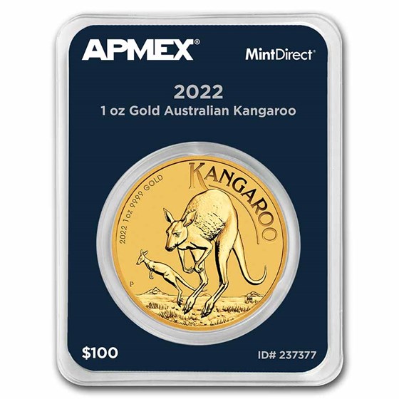2022 Australia 1 oz Gold Kangaroo (MintDirect® Single) 2022 Australia 1 oz Gold Kangaroo (MintDirect® Single)