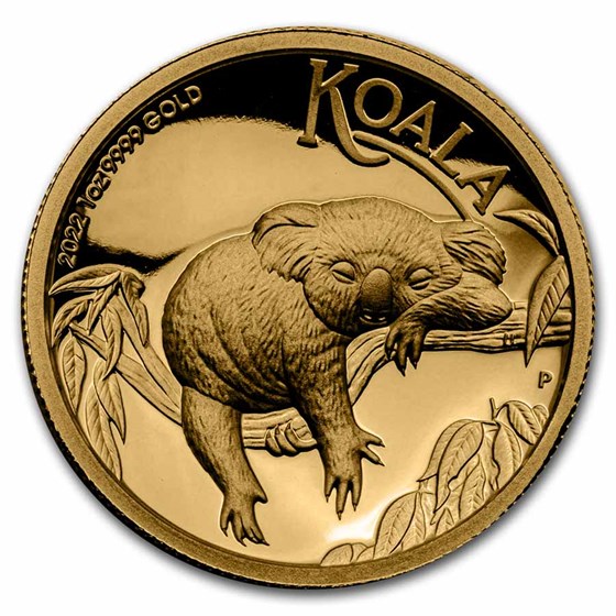 2022 Australia 1 oz Gold Koala Proof (High Relief, Box & COA) 2022 Australia 1 oz Gold Koala Proof (High Relief, Box & COA)