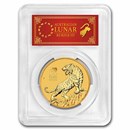 2022 Australia 1 oz Gold Lunar Tiger MS-70 PCGS (FS, Red Label)