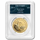 2022 Australia 1 oz Gold Swan MS-70 PCGS (FS, Swan Label)