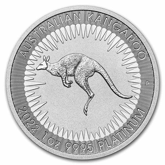 2022 Australia 1 oz Platinum Kangaroo BU
