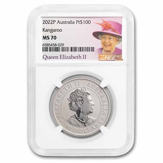 2022 Australia 1 oz Platinum Kangaroo MS-70 NGC 2022 Australia 1 oz Platinum Kangaroo MS-70 NGC