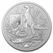 2022 Australia 1 oz Silver $1.00 Coat of Arms -New South Wales BU