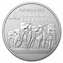 2022 Australia 1 oz Silver $1 Australian Zoo:Sumatran Elephant BU
