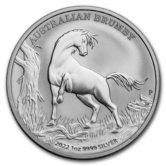 2022 Australia 1 oz Silver Australian Brumby BU 2022 Australia 1 oz Silver Australian Brumby BU