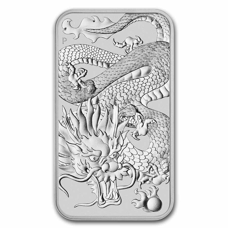 Buy 2022 Australia 1 oz Silver Dragon Rectangular Coin BU | APMEX