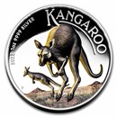 2022 Australia 1 oz Silver Kangaroo Colorized Proof (High Relief)