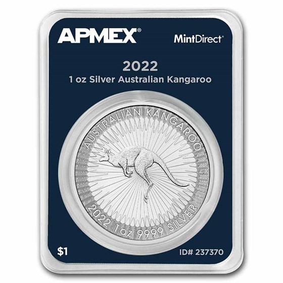 2022 Australia 1 oz Silver Kangaroo (MintDirect® Single)
