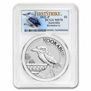 2022 Australia 1 oz Silver Kookaburra MS-70 PCGS (FS, Kook Label)