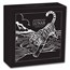 2022 Australia 1 oz Silver Lunar Tiger (Gilded, w/Box & COA)