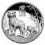 2022 Australia 1 oz Silver Lunar Tiger HR Proof (FS, Red Label)