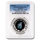 2022 Australia 1 oz Silver Opal Lunar Tiger PR-70 DCAM PCGS (FDI) 2022 Australia 1 oz Silver Opal Lunar Tiger PR-70 DCAM PCGS (FDI)