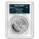 2022 Australia 1 oz Silver Swan MS-70 PCGS (FS, Swan Label)