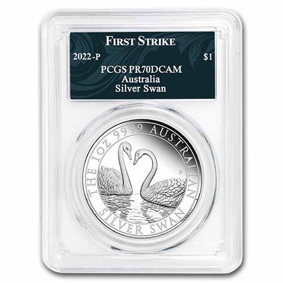 2022 Australia 1 oz Silver Swan PR-70 PCGS (FS, Swan Label) 2022 Australia 1 oz Silver Swan PR-70 PCGS (FS, Swan Label)