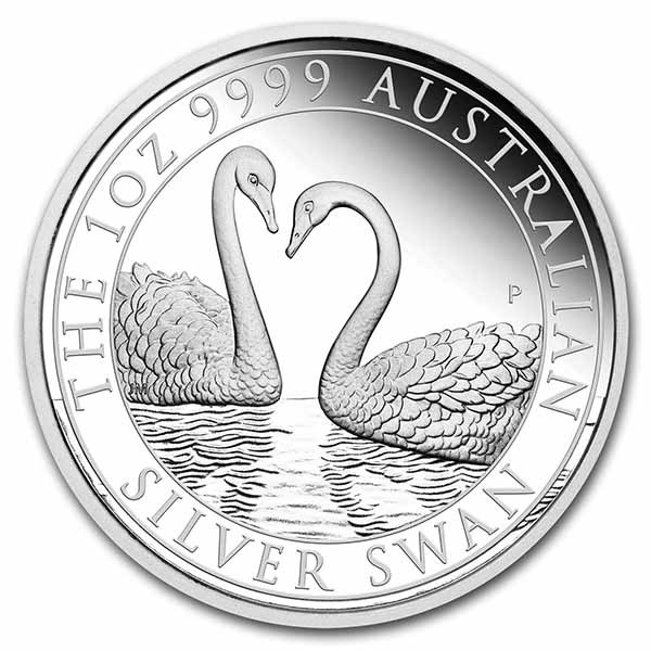 2022 Australia 1 oz Silver Swan Proof (w/Box & COA)