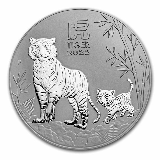 2022 Australia 10 kilo Silver Lunar Tiger BU (Series III) 2022 Australia 10 kilo Silver Lunar Tiger BU (Series III)