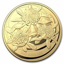 2022 Australia $100 1 oz Gold Wildflowers - Waratah BU